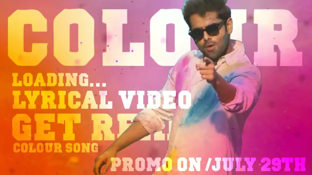 DivakarKonduru's tweet photo. Colours Lyrical Video Promo On Friday
#Fan_Made Lyrical Video Cinematic
@ramsayz @dirlingusamy @DivakarKonduru
Get Ready Friday Promo 🔥
The Beautiful Colours Day Friday, Sunday https://t.co/3mFTmTJPre