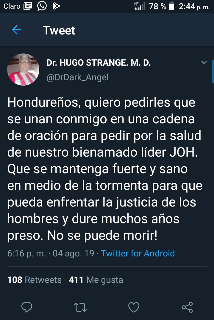 GermanKoco's tweet image. Como olvidar este tweet del @DrHugoStrangeMD