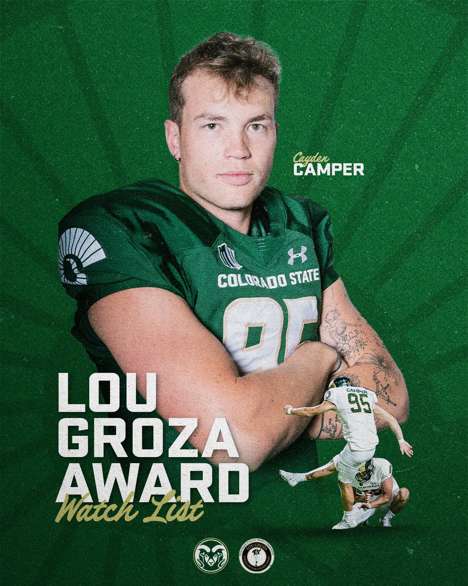 Colorado State Football (@csufootball) on Twitter photo The 2021 ππ§π€π―π πππ’ππππ£ππ‘ππ¨π©
<a href="/cayden_camper/">Cayden Camper</a> is on the
2022 πππ©ππ πππ¨π©
π csura.ms/3zaNSD5 The 2021 ππ§π€π―π πππ’ππππ£ππ‘ππ¨π©
<a href="/cayden_camper/">Cayden Camper</a> is on the
2022 πππ©ππ πππ¨π©
π csura.ms/3zaNSD5