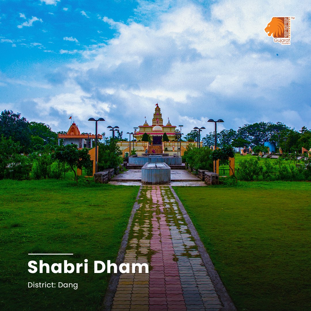 GujaratTourism's tweet photo. Devoted to Lord Rama's ardent devotee Mata Shabri, Shabri Dham is a revered site for the pilgrims. Nestled amidst the dense forests of Dang,  it is a site of spiritual bliss in the heart of Gujarat. https://t.co/29Xf7YAJwx