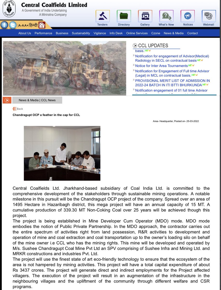 Krishank_BRS's tweet photo. Rs.3437 Crores , 25 Years of Coal Mining Project , why wouldn’t Komatireddy Rajgopal Reddy praise BJP 😀 https://t.co/U7EKlmeVzm