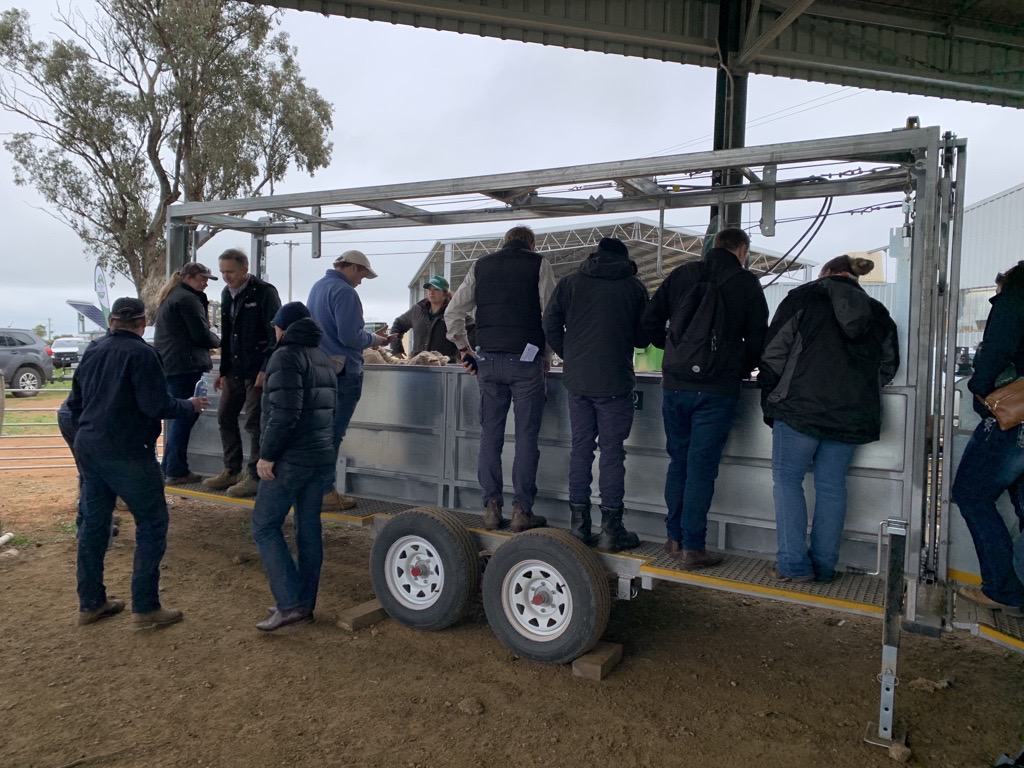 RiverinePlains's tweet image. The @ProWay2000 Bulk Sheep Handler got plenty of attention during our second Innovation EXPO Farm Tour stop at Howlong! Thanks to Steve Butt for the demonstration 🐑🐑