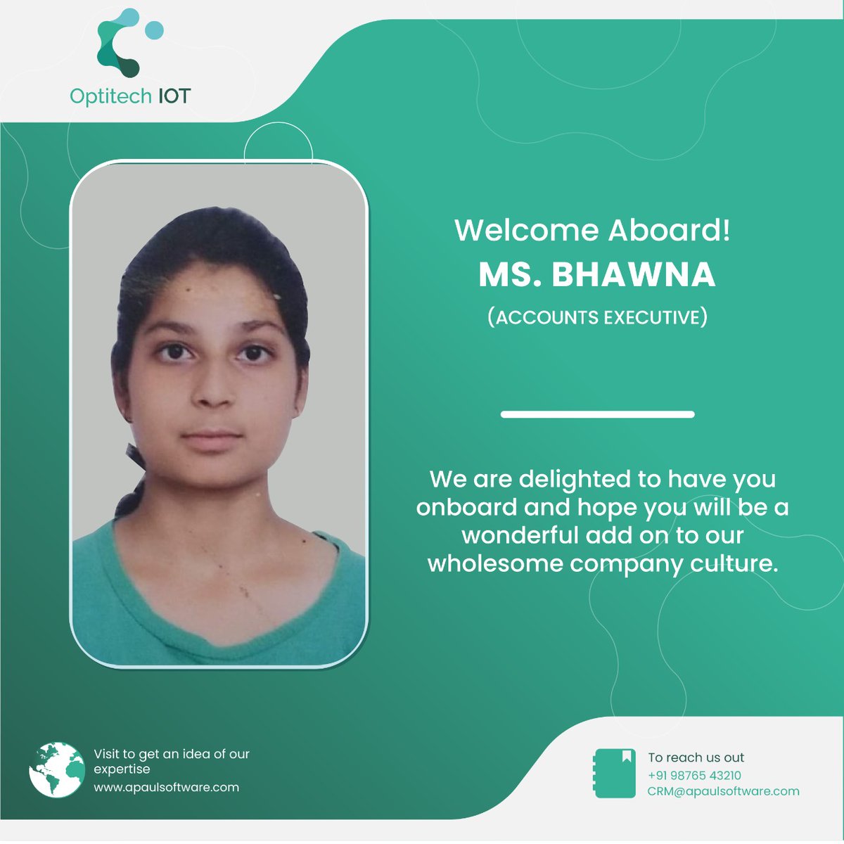 Optitech_APaul's tweet image. Welcome to our team! We value the talents and ideas of everyone on our team, especially our new hires. We can’t wait to see what you’ll make happen.

#Hiring #NewJob #newemployee #Apaul #newjoinee #APaul #OptitechIOT #iotservices #iotsolutions #iottechnology #railway