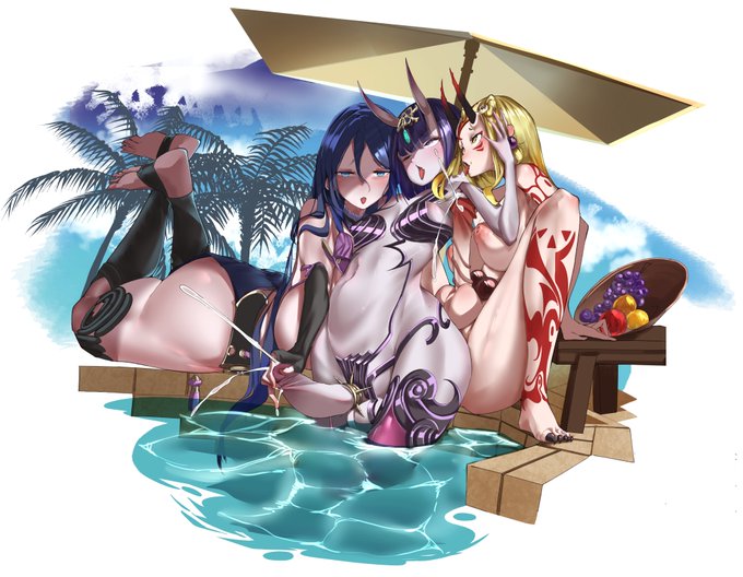 <FGO><源頼光><酒呑童子><茨木童子><ふたなり>

「夏」 