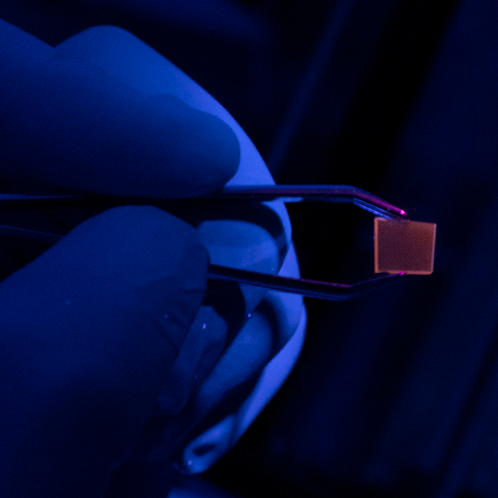Material4268's tweet photo. Glass-ceramic that emits light in response to mechanical stress, a property known as mechanoluminescence. With further development, the new material could be used to create a light source that is switched on by mechanical stress. https://t.co/dyAZXSMbAm https://t.co/pyo9izwoPr