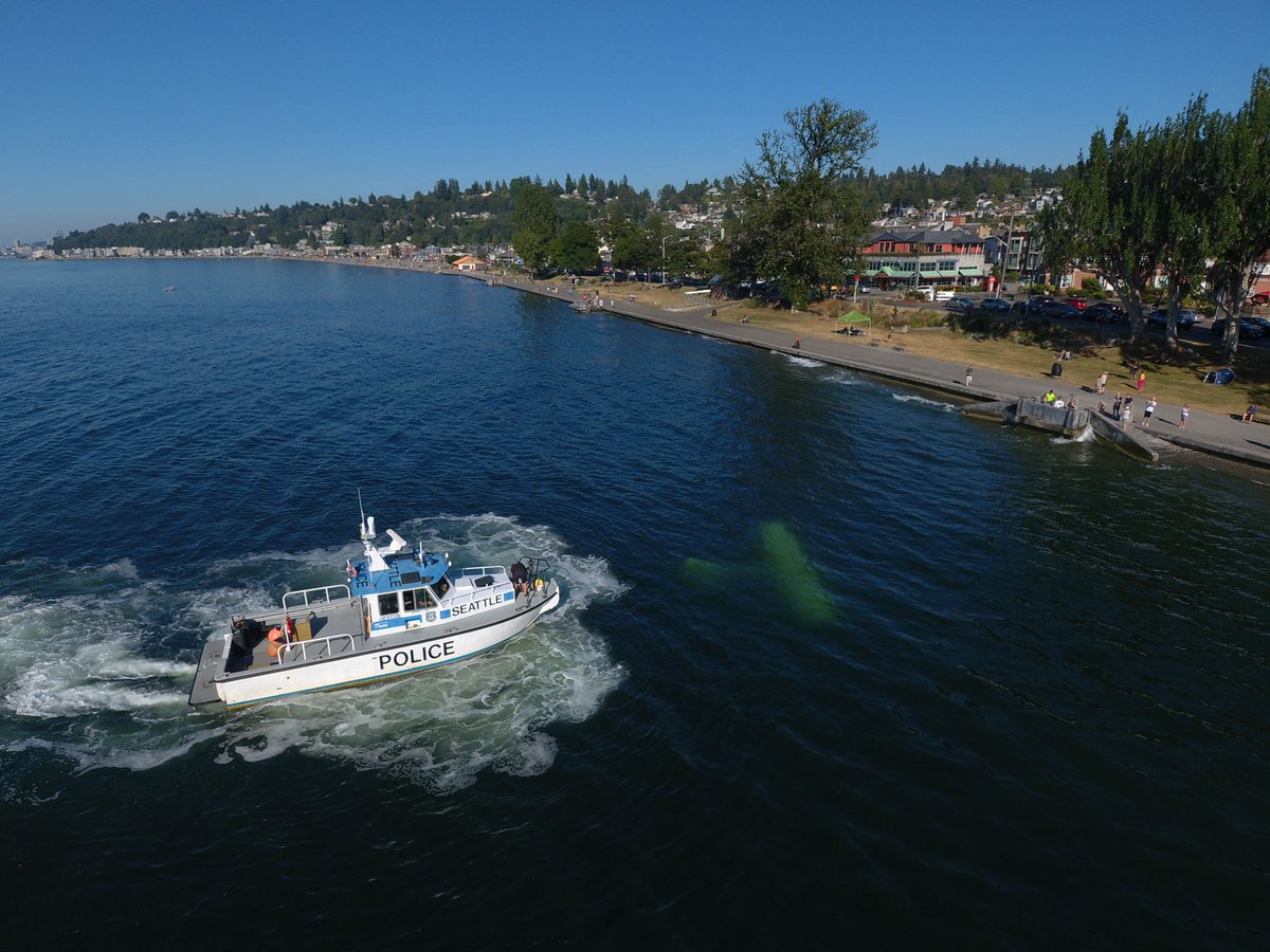 USCGNorthwest's tweet photo. The #CoastGuard is responding to a plane that crashed near Alki Point. The person aboard the plane reportedly swam to shore in stable condition. USCG established a 150-yard safety zone around the plane and is working with the owner to remove the fuel from the plane. @SeattlePD https://t.co/TORYMuOPKP