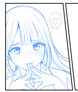 追加漫画の下書き中～ あと4p
あざとい表情やで 