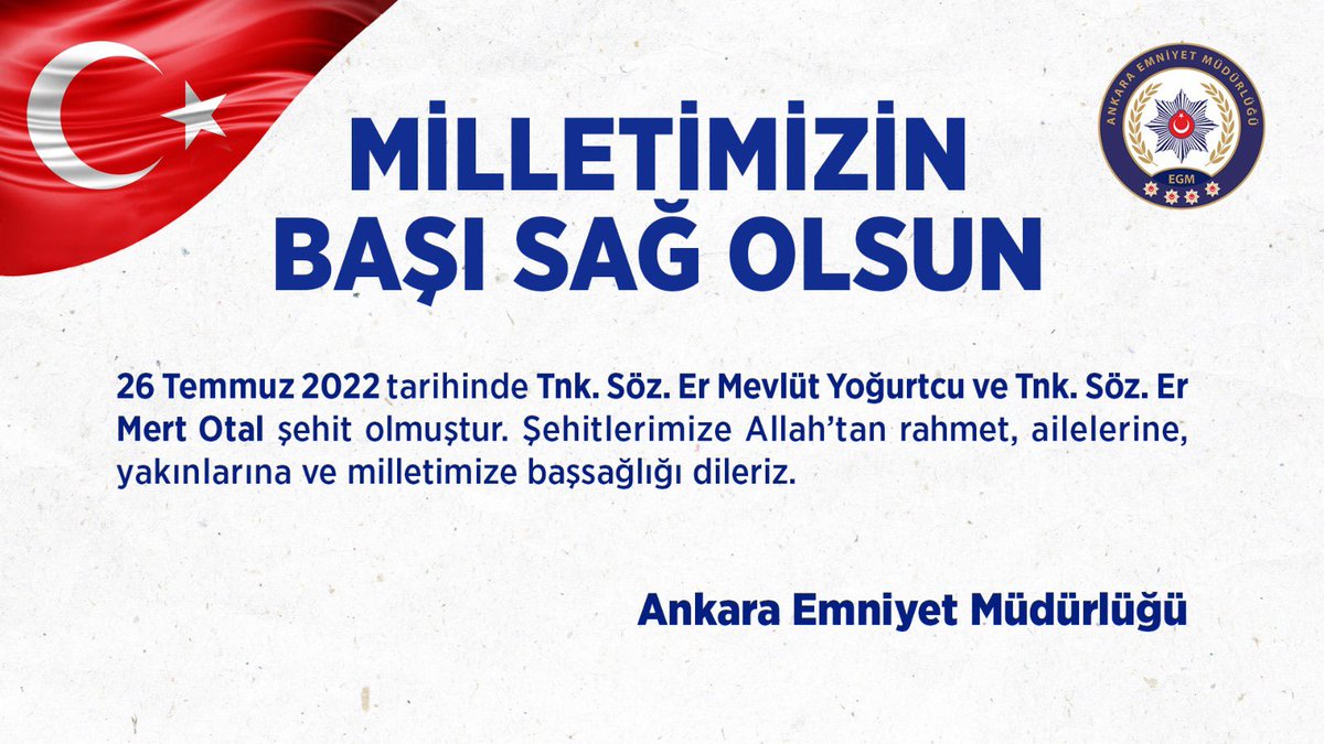 Ankara Emniyet Müdürlüğü tweet media