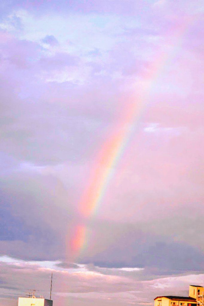 yokodocomoc's tweet photo. #虹🌈
今朝珍しく虹🌈🌄がうっすら見えました!!
#空フォト https://t.co/bQa4JZK41b