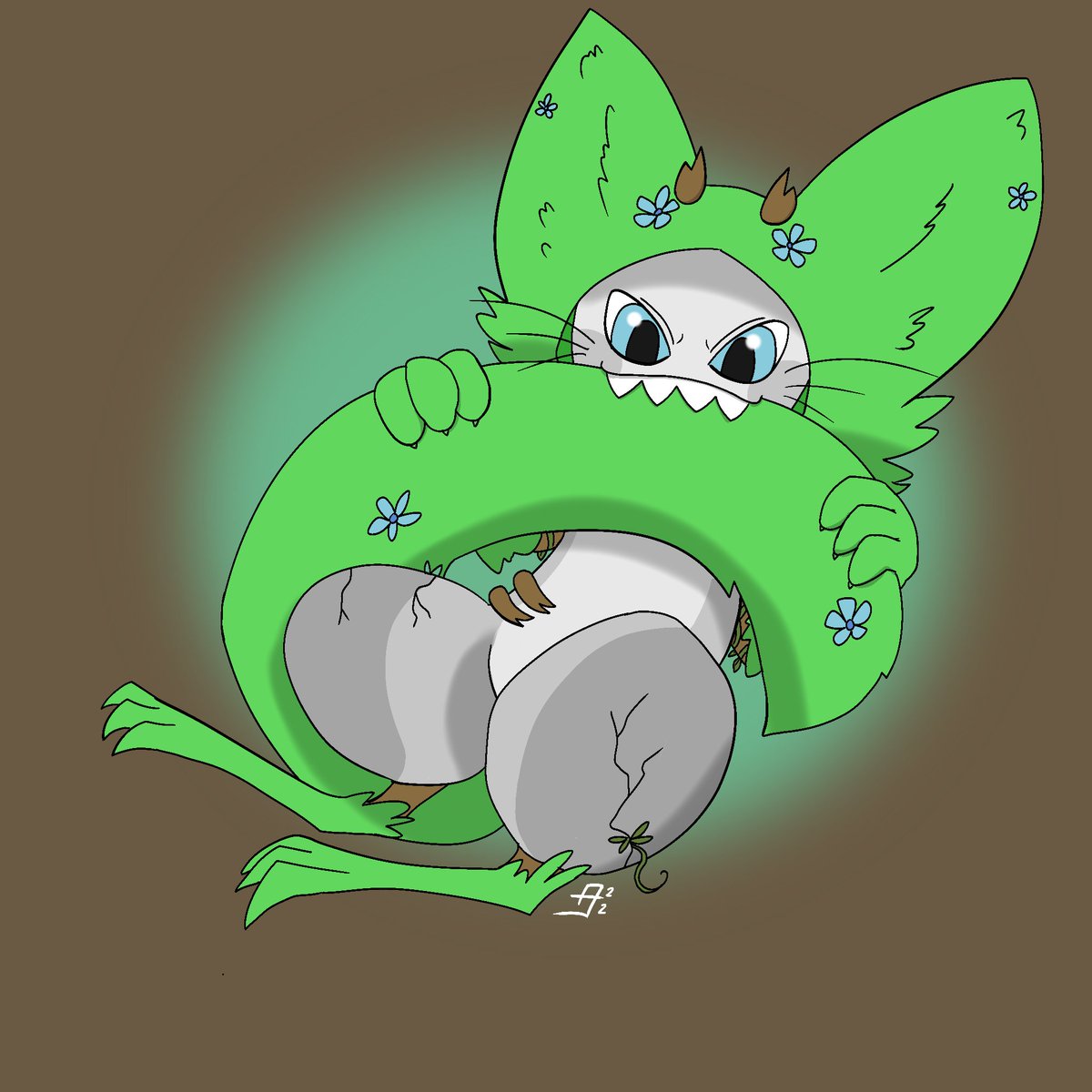 NauticalFoxC's tweet photo. Attack by me! Character Akamu is an #impim belonging to user Aero_. #Artfight2022 #ArtFightTeamBloom #furry https://t.co/b3TL9jMz9y
