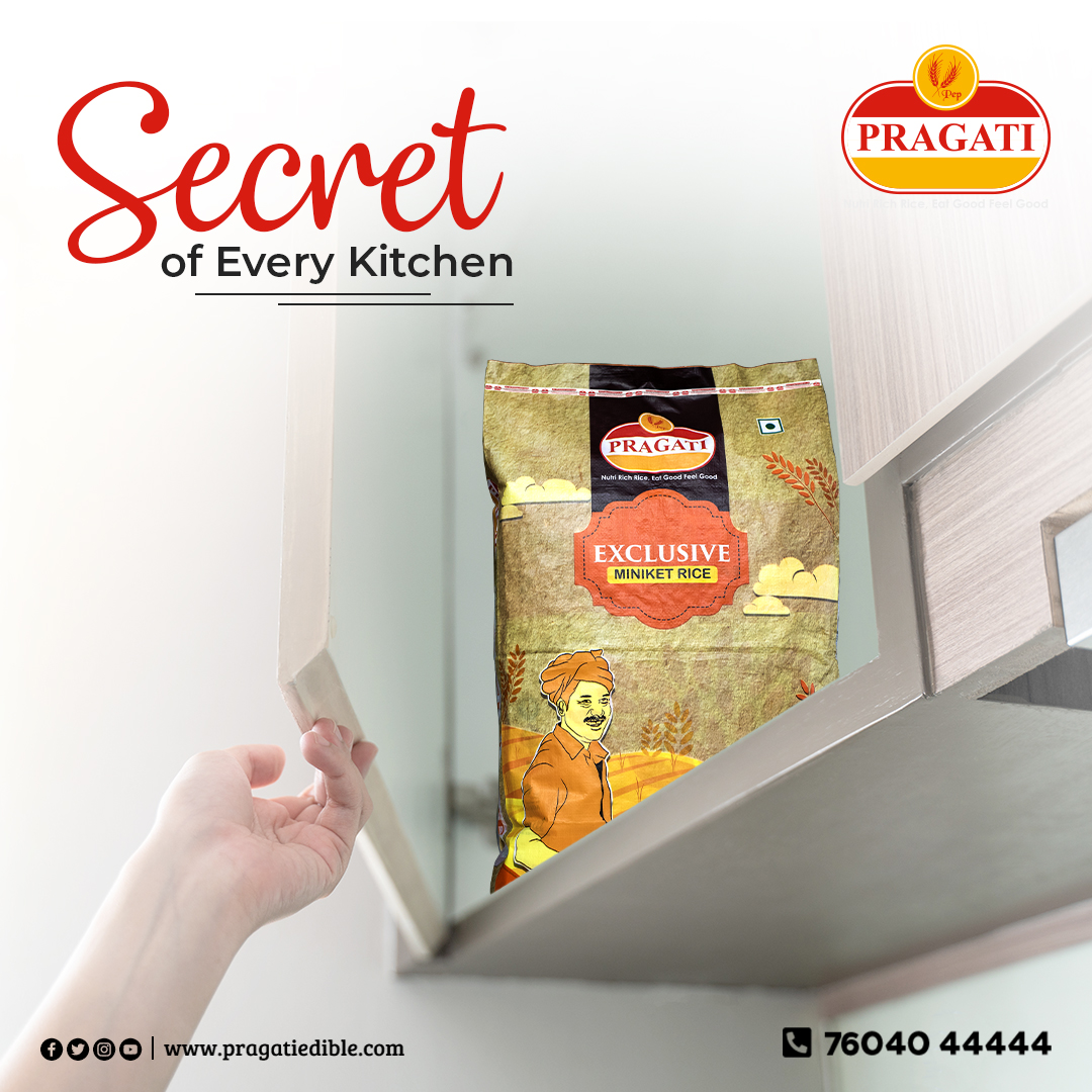 PragatiEdibles's tweet photo. Delightful 𝐏𝐫𝐚𝐠𝐚𝐭𝐢 𝐑𝐢𝐜𝐞 is the secret of your health and kitchen.
WhatsApp on 7604044444 or click https://t.co/p3inr5VV6Q
#Pragati #Rice #NutriRichRice #secretofeverykitchen #homecooking #kitchencooking #deliciousrice #healthyrice #healthbenefitsofrice #ricelovers https://t.co/9Mnc69Uawa