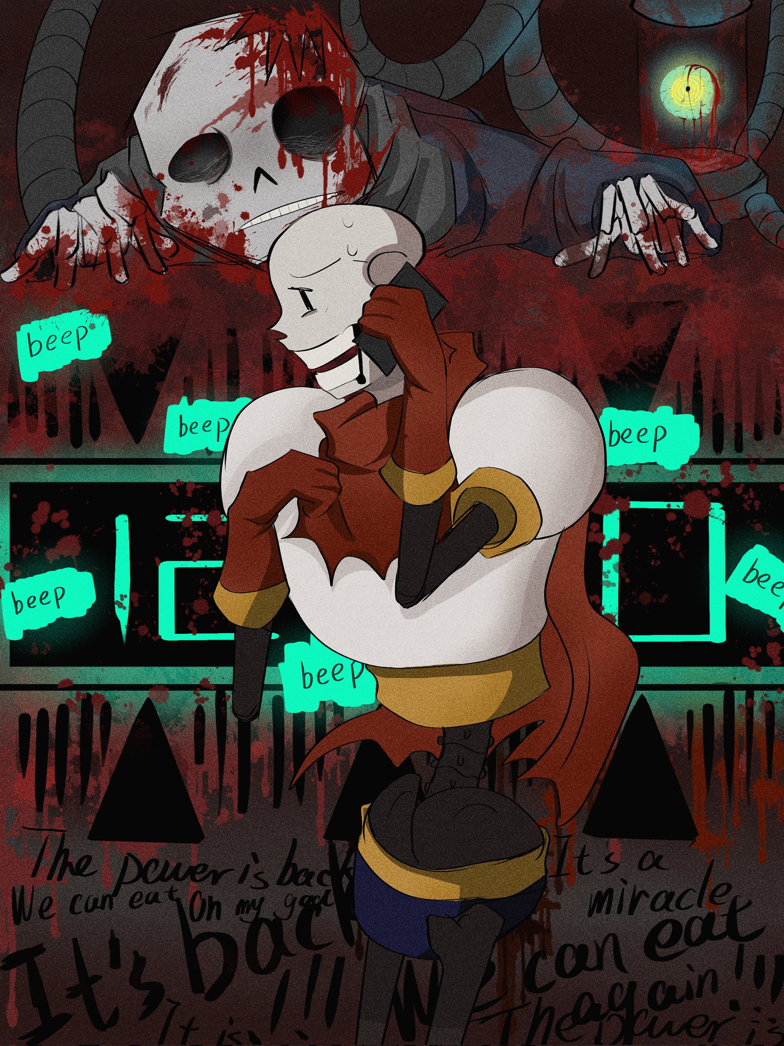 Deceiver But PickMe!Sans and Horror!Sans sings it - Comic Studio