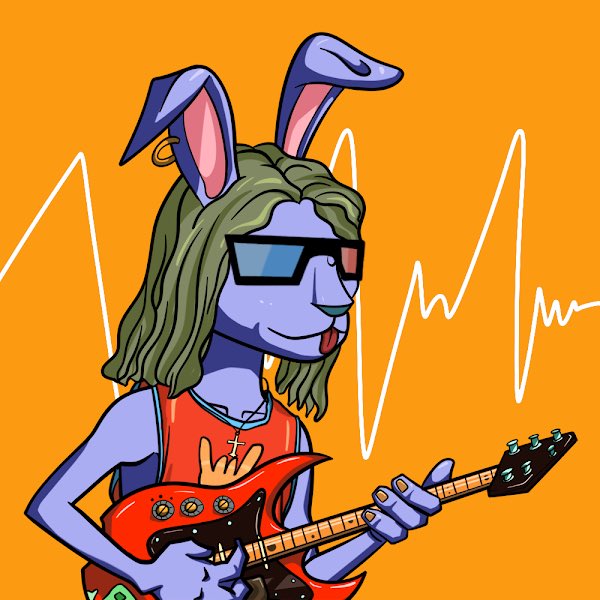 Giving away a YOLO BUNNY NFT, floor price is 0.9 ETH 🎸🐇

Like, follow &amp; RT to participate 🎁 

(24 hours ⏰) #NFTs #NFTGiveaway