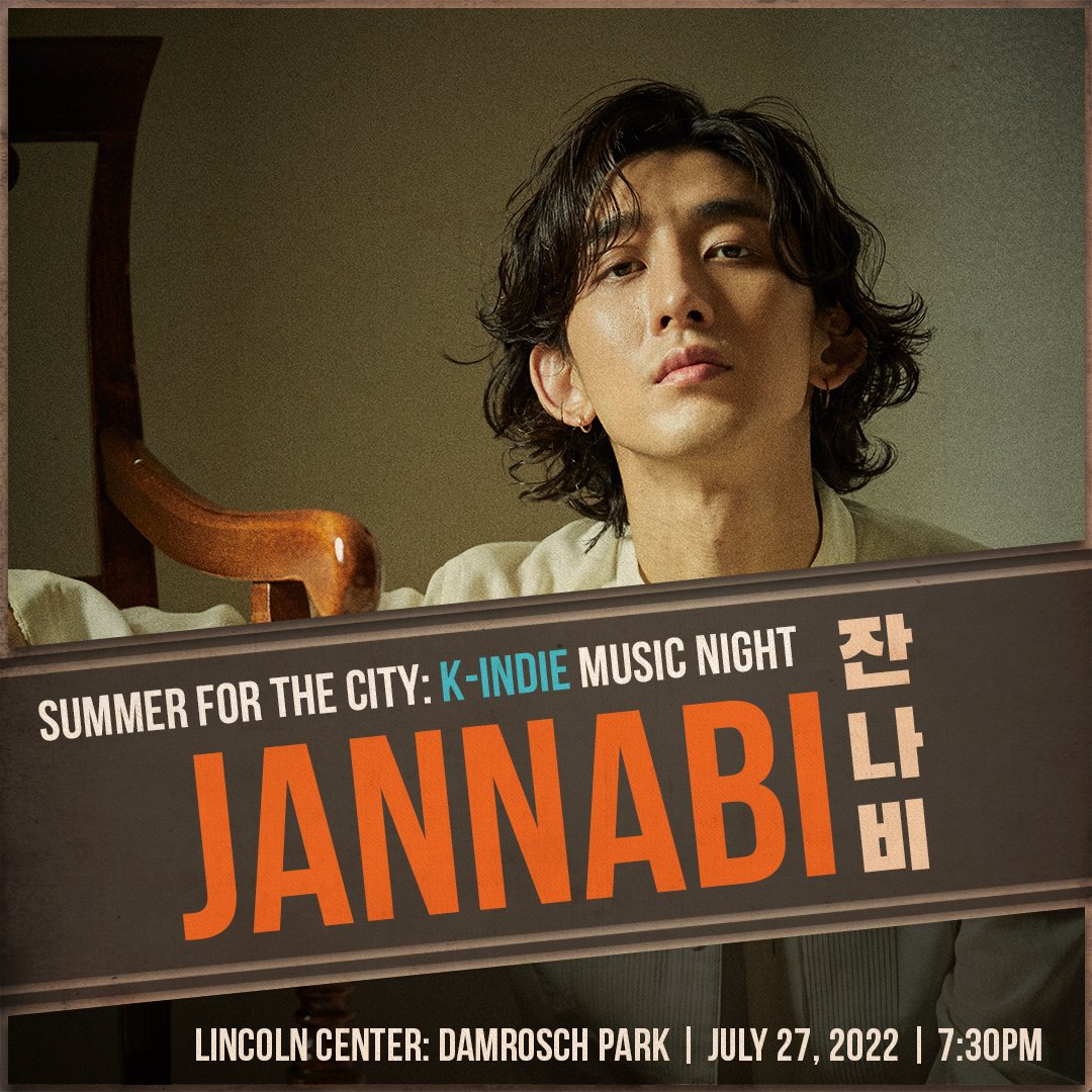 BandJannabi's tweet photo. 🗽NOTICE!
드디어 오는 27일(한국 28일) 잔나비가 美 뉴욕 링컨센터에서 인디밴드 최초로 메인 공연 무대에 오릅니다! 항상 함께해주시는 우리팬분들 덕분에 이런 날도 오네요. 정말 감사합니다! 무엇보다 먼 타국에서도 저희 잔나비를 응원해주시고 계셨던 한인분들과 함께할 수 있어 설레입니다. https://t.co/Ekcd83zhV6