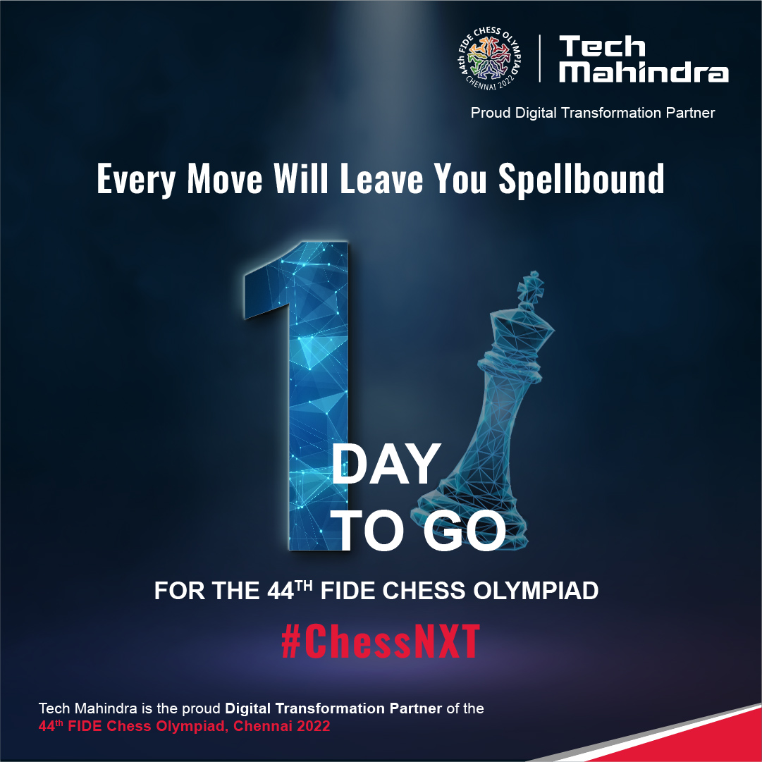 tech_mahindra's tweet photo. Tomorrow, we unleash the power of #ChessNXT!
With fans watching the prestigious 44th FIDE #ChessOlympiad LIVE, we’re excited to deliver a memorable fan experience.
The action begins soon!
Know More - https://t.co/zMgRIJruLt
#Chess @FIDE_chess @aicfchess @vishy64theking https://t.co/vwc8EaqOJ3