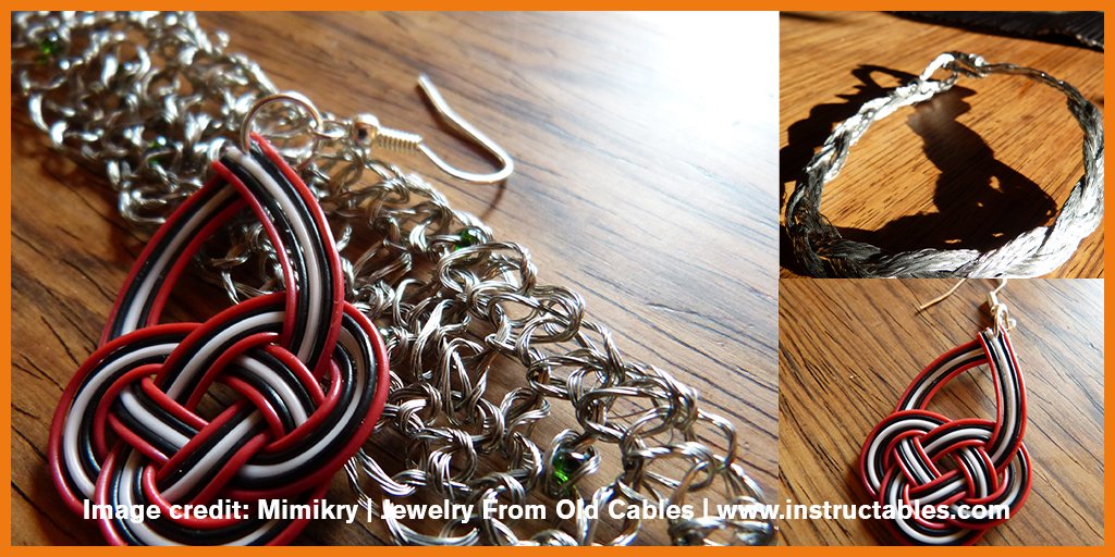 Eland_Cables's tweet photo. We're all for #CableRecycling but this is new to us - Cable Jewellery. What do you think? Could it be the perfect gift for that special someone?
#NewFromOld #cableArt https://t.co/z92K68JKLw