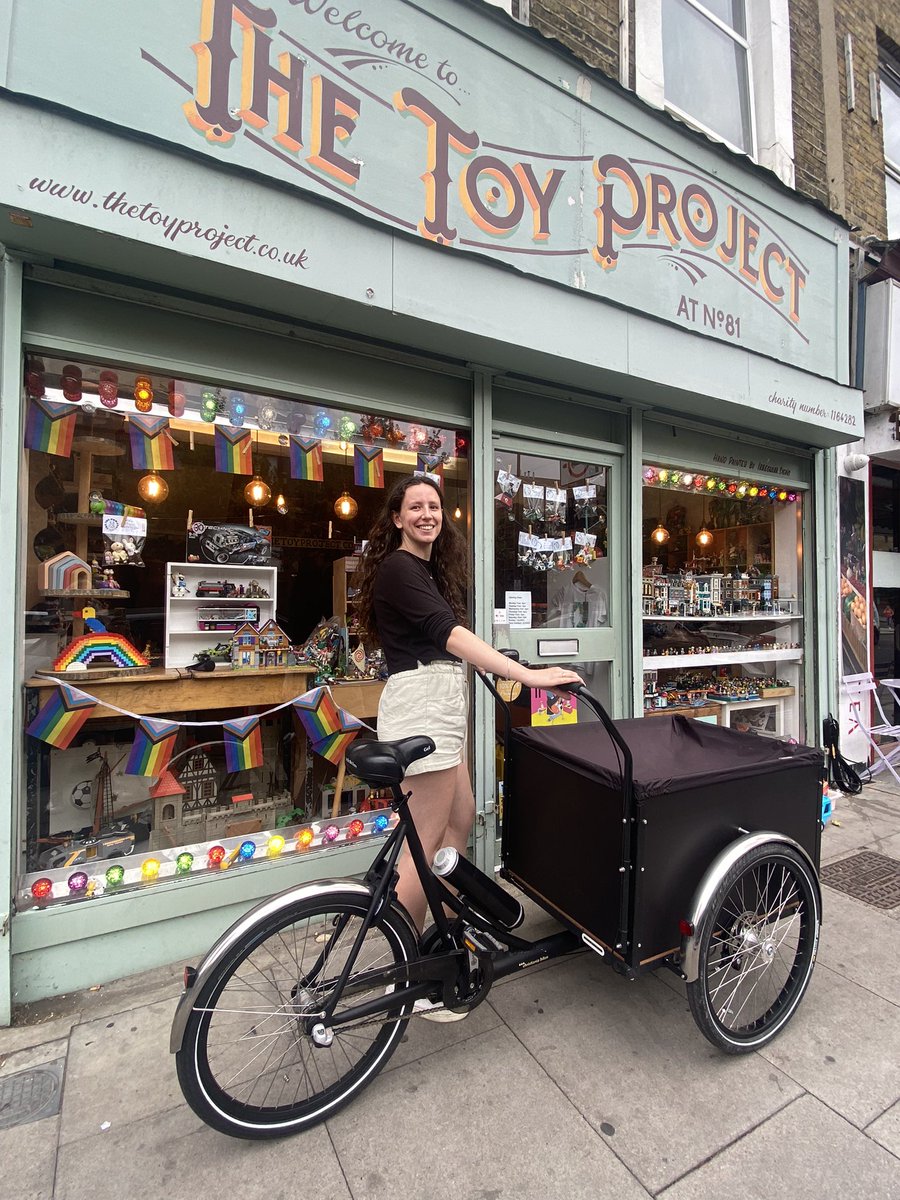 Thanks to funding from @relondon_uk we have reduced our carbon footprint by purchasing a fabulous previously loved cargo bike! In conjunction with @IslingtonBC Re-London have given us funding to support our circular economy model. thanks to @londongreencycles for electrifying it.