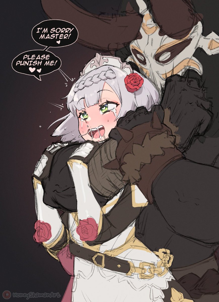 HoneyShamanArt's tweet photo. damn can't believe the Mitachurl pulled Noelle
#GenshinImpact #Noelle #nsfw https://t.co/8NYIorZGnd