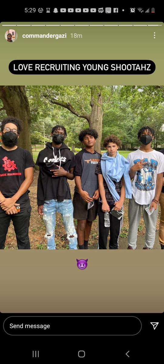 Remember Gazi was an abuser with a god complex through and through. This other picture did not age well either. Black Hammer cult/35 year old Gazi preys on young adolescents and it needs to end.