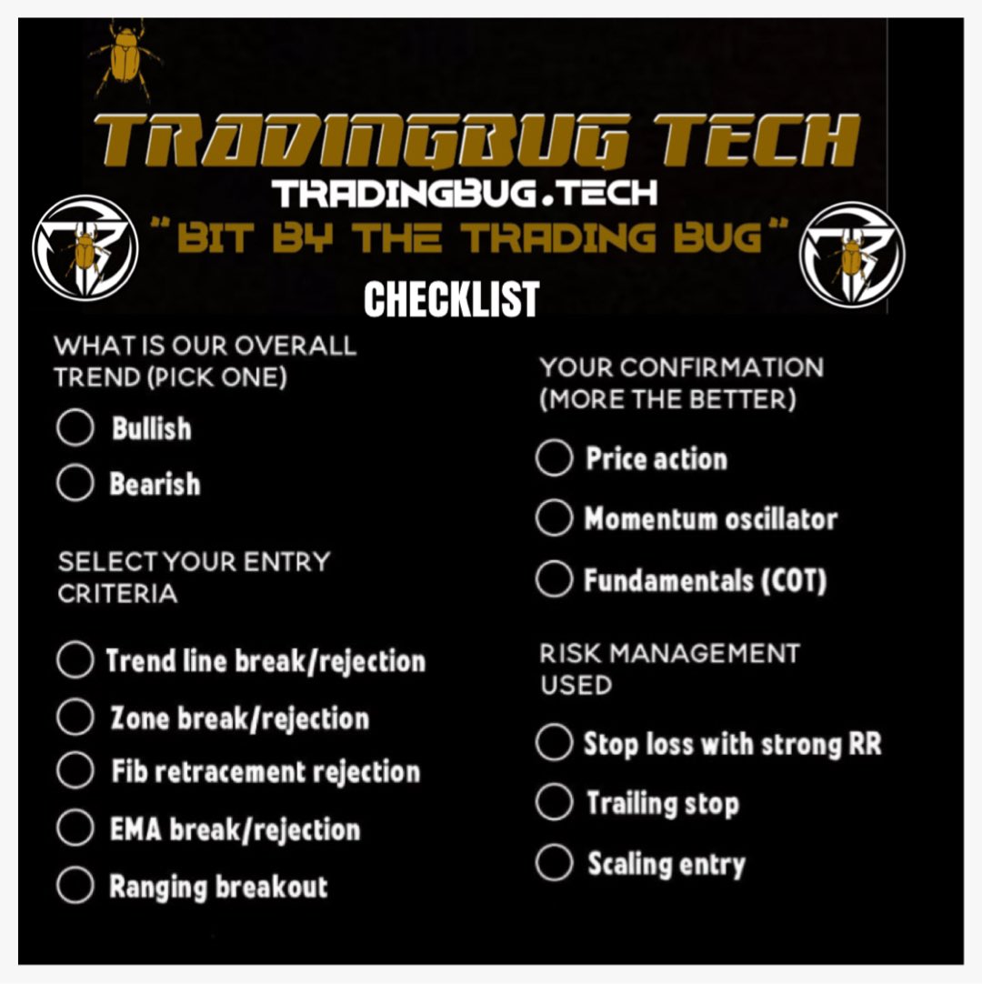 TRADINGBUGTECH's tweet image. USING A CHECKLIST WHEN A NEWBIE TRADER CAN HELP YOU COME ALONG FASTER #tradingview #candlesticktrading #heikenashi #bitcoin   #btc   #tecnichicalanalisis