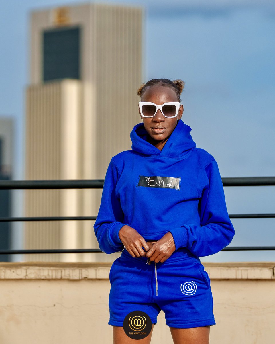 theOutLookbrand's tweet photo. Royal blue x black x white

Available in different colors and sizes.

For Unisex Brands #OL_Inclusive

Price:
Crop hoodie ~ Ksh. 2500
Shorts ~ Ksh. 1200

Model: @AchySally 
Camera: 📸 @LensEyeImage 
Shades by @sudara_kenya 

#OLsweats #theOutLookbrand™️ #RevibeOutLook https://t.co/xxQOT3EkSm
