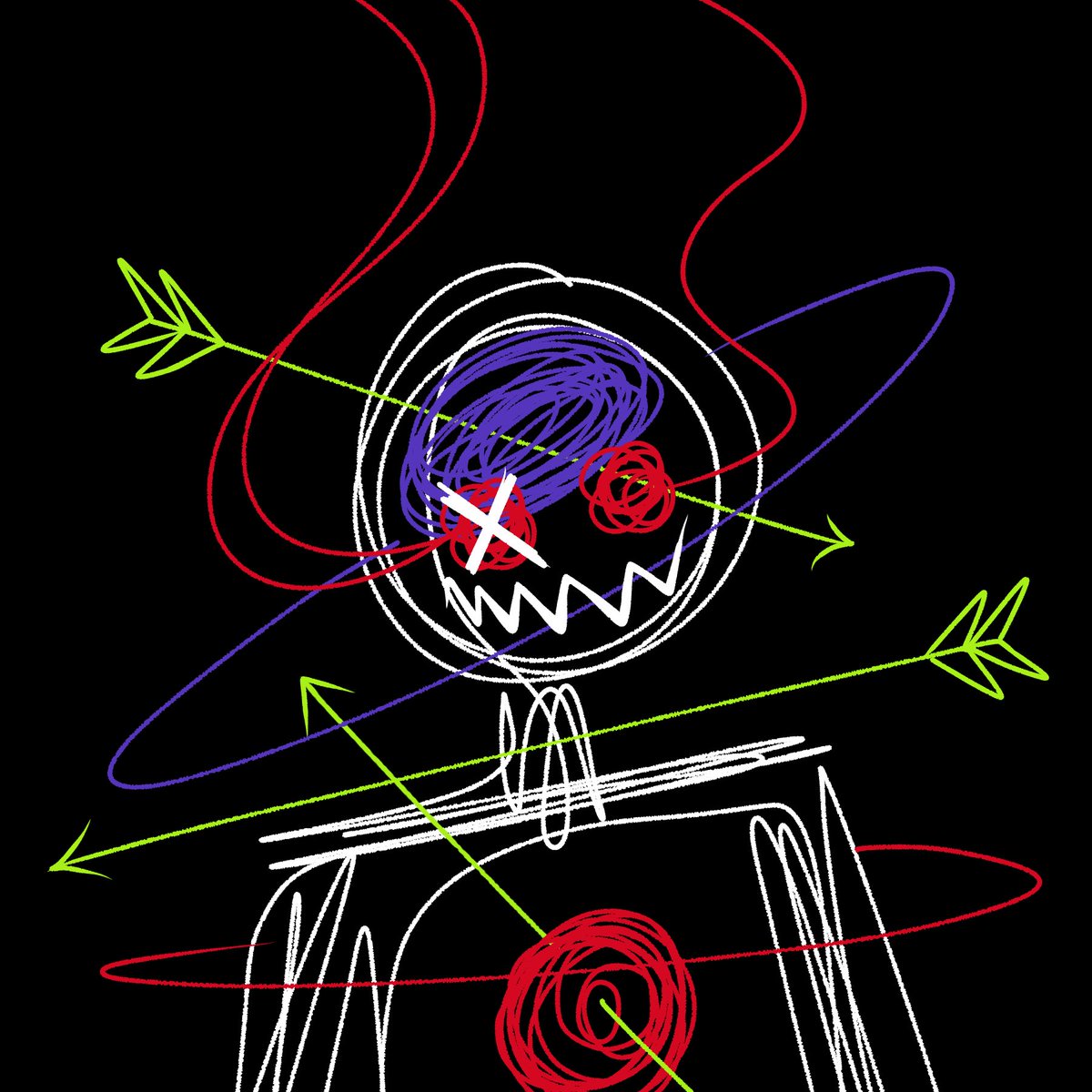 This is "Depression". #digitalart

A little different from the art I normally do, but yesterday I was having a relapse and words couldn't express what I was feeling. In the urge to hurt myself, I tried to draw first. It ended up serving as a healthier relief than self-harm :|