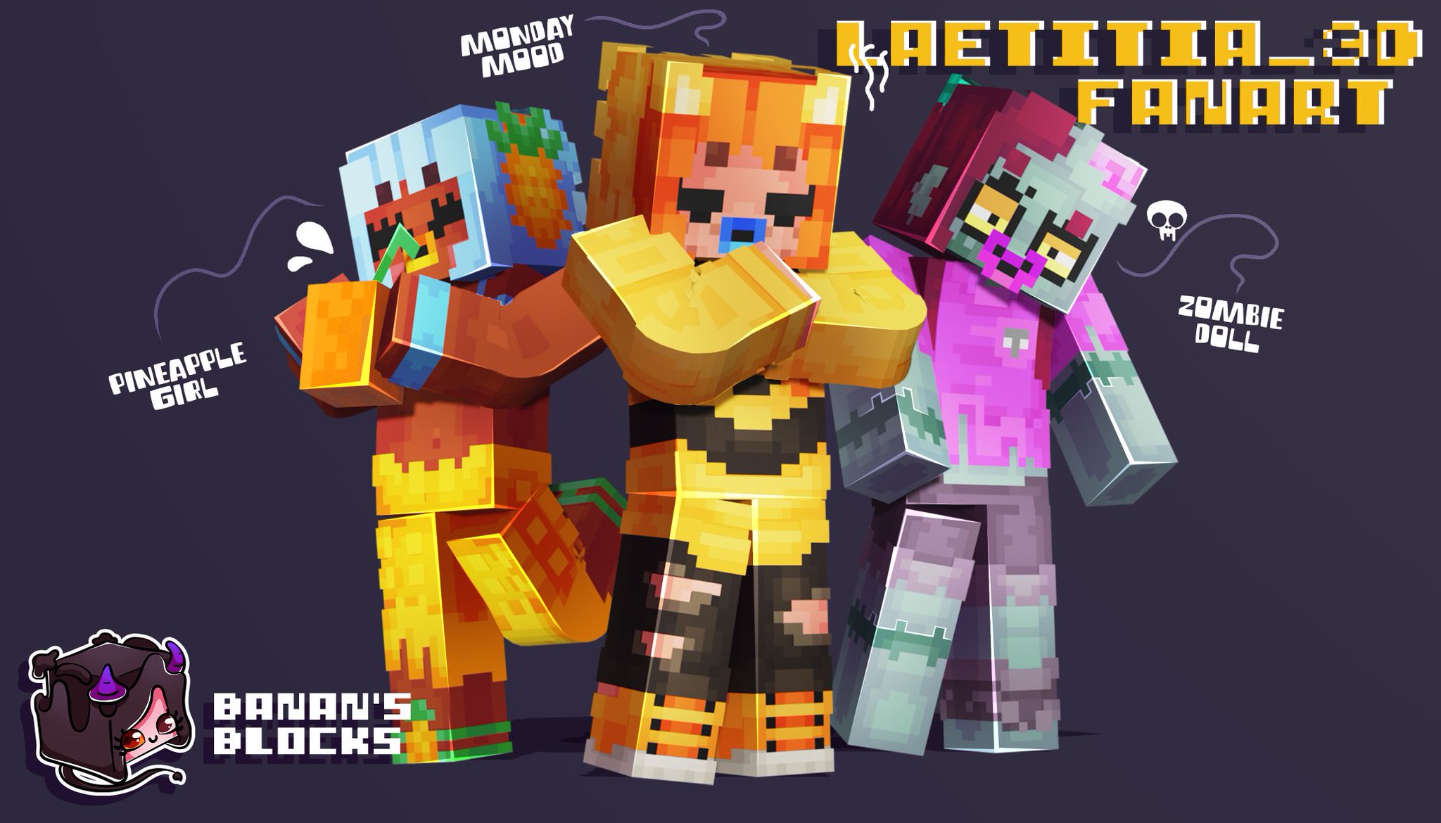 Banan's Blocks on X: 🔹Skin Redesign 🔹 Skin for @ minecraft