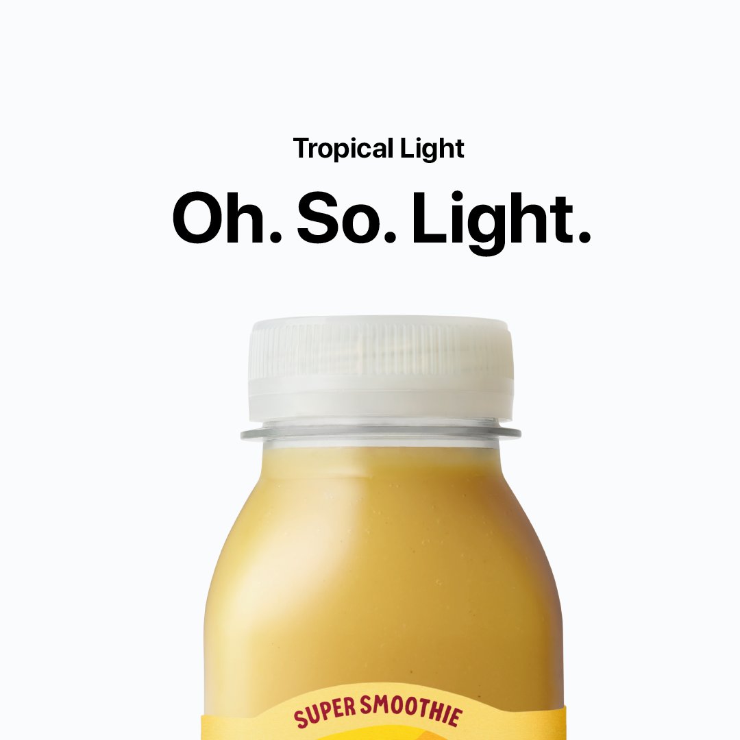 innocent drinks on X: New. Improved. Nice. We've improved the taste of our  Tropical Light Super Smoothie while still keeping it 30% lower in natural  sugar. Although, we are sorry to say