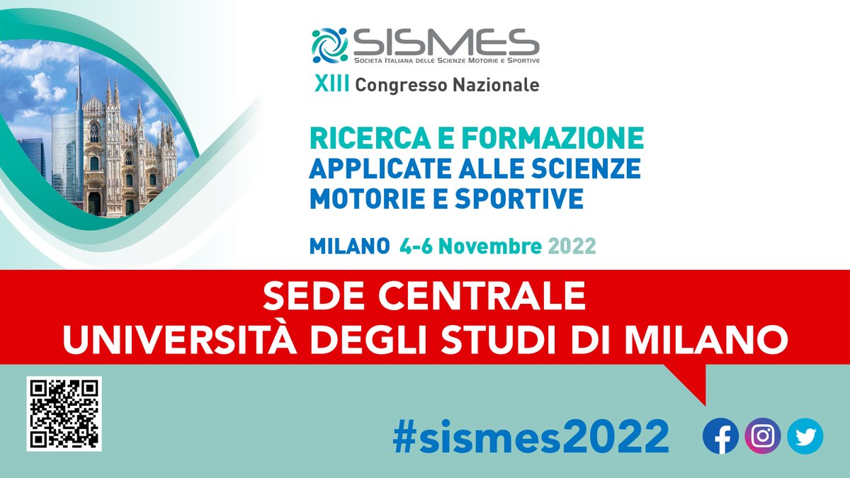 Società Italiana delle Scienze Motorie e Sportive (@sismessocial) on Twitter photo La sede centrale de <a href="/LaStatale/">Università degli Studi di Milano</a> è la location del XIII Congresso #sismes2022 dal 4 al 6 Novembre 2022. Info su sismes.org
Milano è raggiungibile da tutta Italia e ben collegata con l'aeroporto di Linate, la stazione FS centrale e la periferia unimi.it/it/ateneo/uffi… La sede centrale de <a href="/LaStatale/">Università degli Studi di Milano</a> è la location del XIII Congresso #sismes2022 dal 4 al 6 Novembre 2022. Info su sismes.org
Milano è raggiungibile da tutta Italia e ben collegata con l'aeroporto di Linate, la stazione FS centrale e la periferia unimi.it/it/ateneo/uffi…