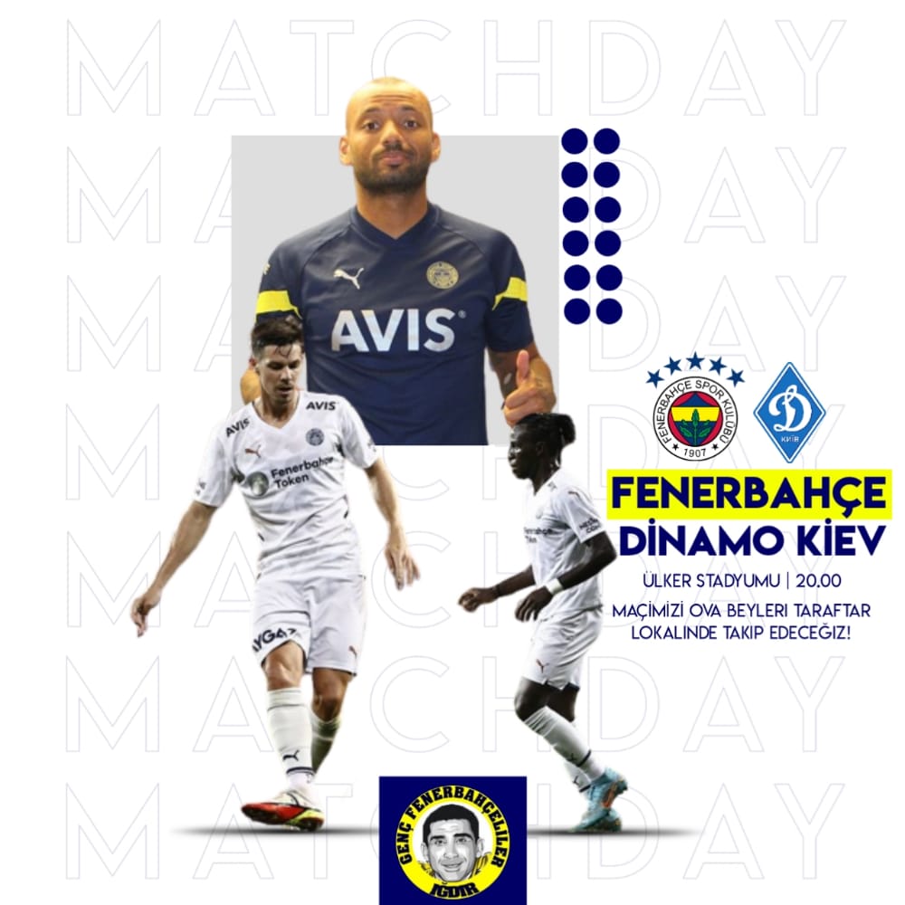 📲 | #FenerbahçeninMaçıVar !

🆚 Dinamo Kiev
🏟 Ülker Stadyumu
⏰ 20.00

❗️Maçımızı hep birlikte Ova Beyleri Taraftar Lokalinde izleyeceğiz.

📍Adres: Eski İtfaiye karşısı.