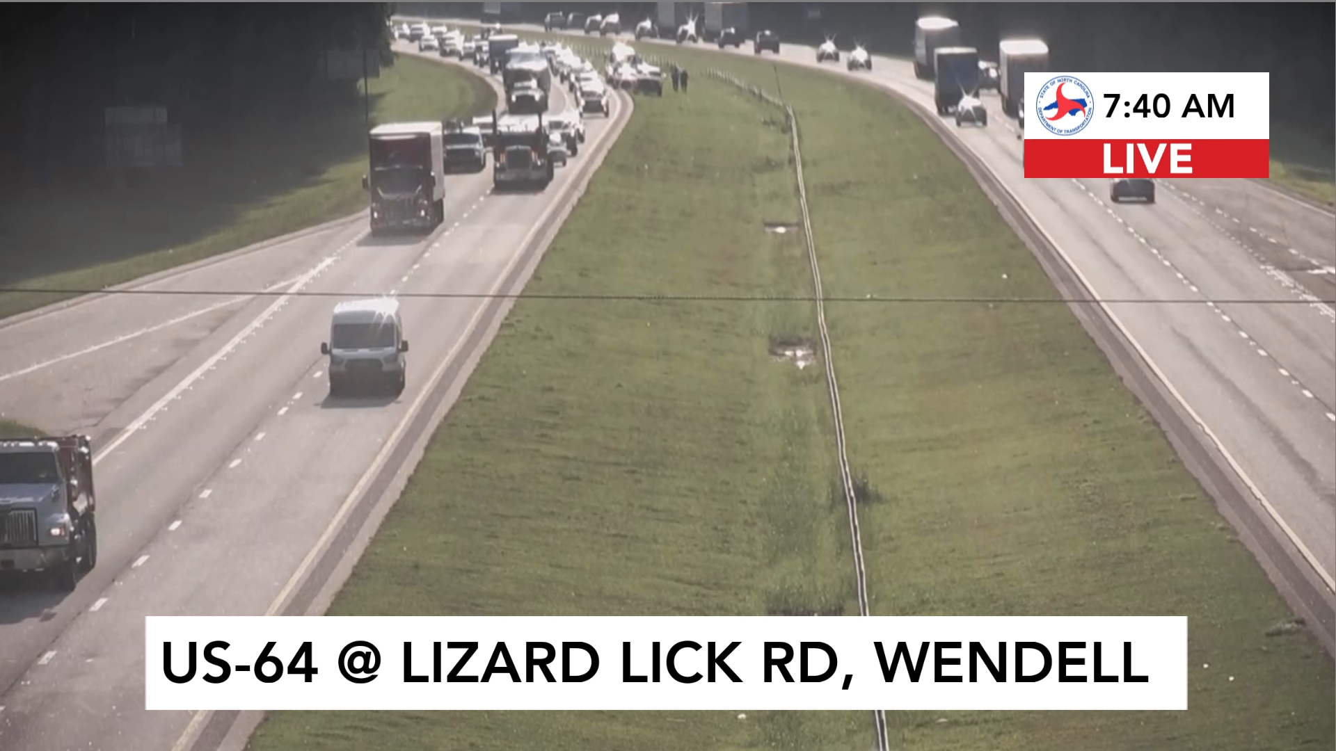 Brian Shrader on Twitter "740a Crash in the median of 64 W/B just before Lizard Lick Rd
