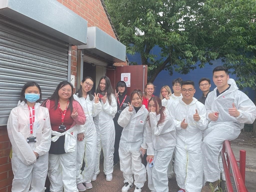 StaffsUniJSS's tweet photo. We hope our guests from British University Vietnam are having a fun week on campus, as part of the @staffspartners Summer School! We were delighted to deliver #forensics sessions in the crime scene house on Monday (Thank you Lauren and Hannah)! #JusticeinJuly #partnership https://t.co/2dpbGZY9ns