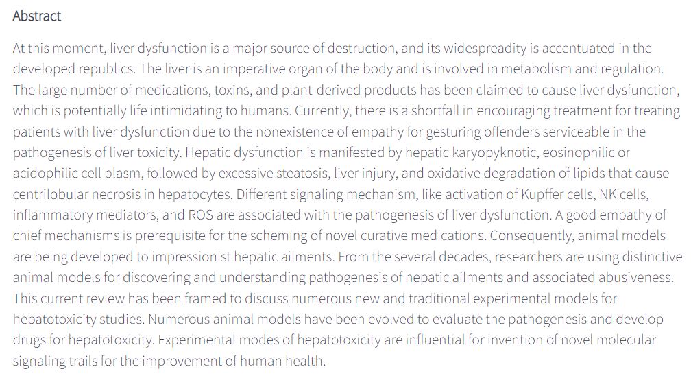 biomed_pharma's tweet image. A Comprehensive Review of Experimental Animal Models of Hepatopathy.
bit.ly/39ZROx
#Animal_model #Hepatotoxicity #Hepatocytes #Kupffer_cell #Necrosis #Pathogenesis #Biomedical #Pharmacology #Medicines #Pharmaceuticals #medicalresearch #biopharma #health