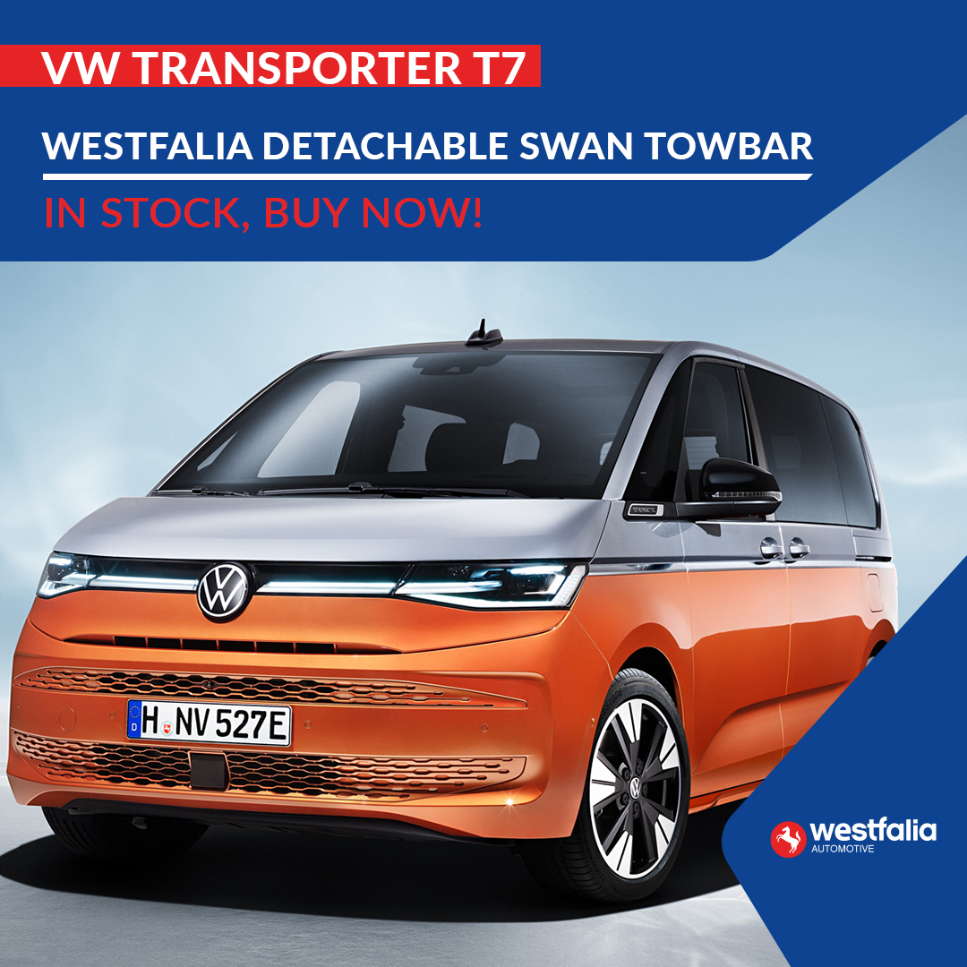 🚨Newly Developed #Towbar for the latest VW Transporter T7 (2022 -) Available as Detachable Swan from Westfalia.
tz.witter-towbars.co.uk/Search/TowbarI…
⭐Fitting Time ~ 60 min (w/o electrics)
⭐Bumper Cut – No
⭐D Value – 11.5 kN
⭐S Value - 140 kg 
#vwlife #vwlovers #t7 #vwtransporter