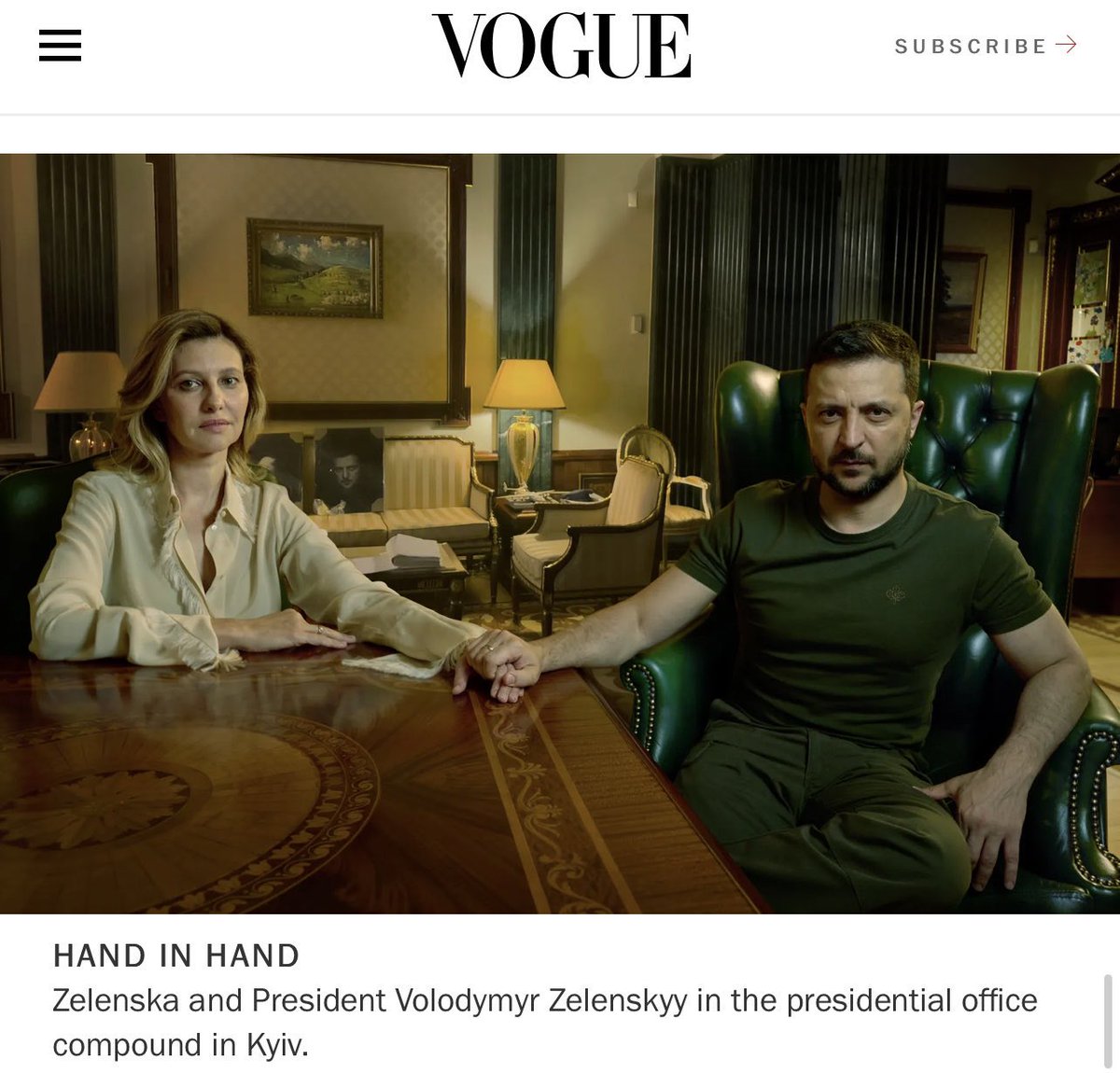 While we send Ukraine $60 billion in aid Zelenskyy is doing photoshoots for Vogue Magazine. These people think we are nothing but a bunch of suckers.