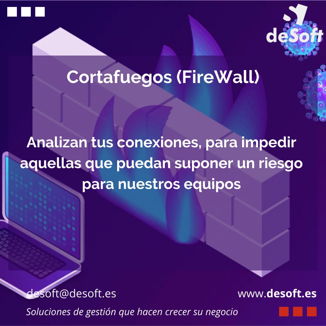 deSoftSpain's tweet photo. #2 Términos de ciberseguridad que deberías conocer #firewall

#tecnologiadigital #tecnologiaeducacional #gestiondeproyectos #gestionderiesgos #Ingenieriadeprocesos #softwaredeveloper #desarrollodesoftware #Tipsempresariales #Tipsdenegocio #españa #smishing #vishing #phising https://t.co/hNjSmM7fjI