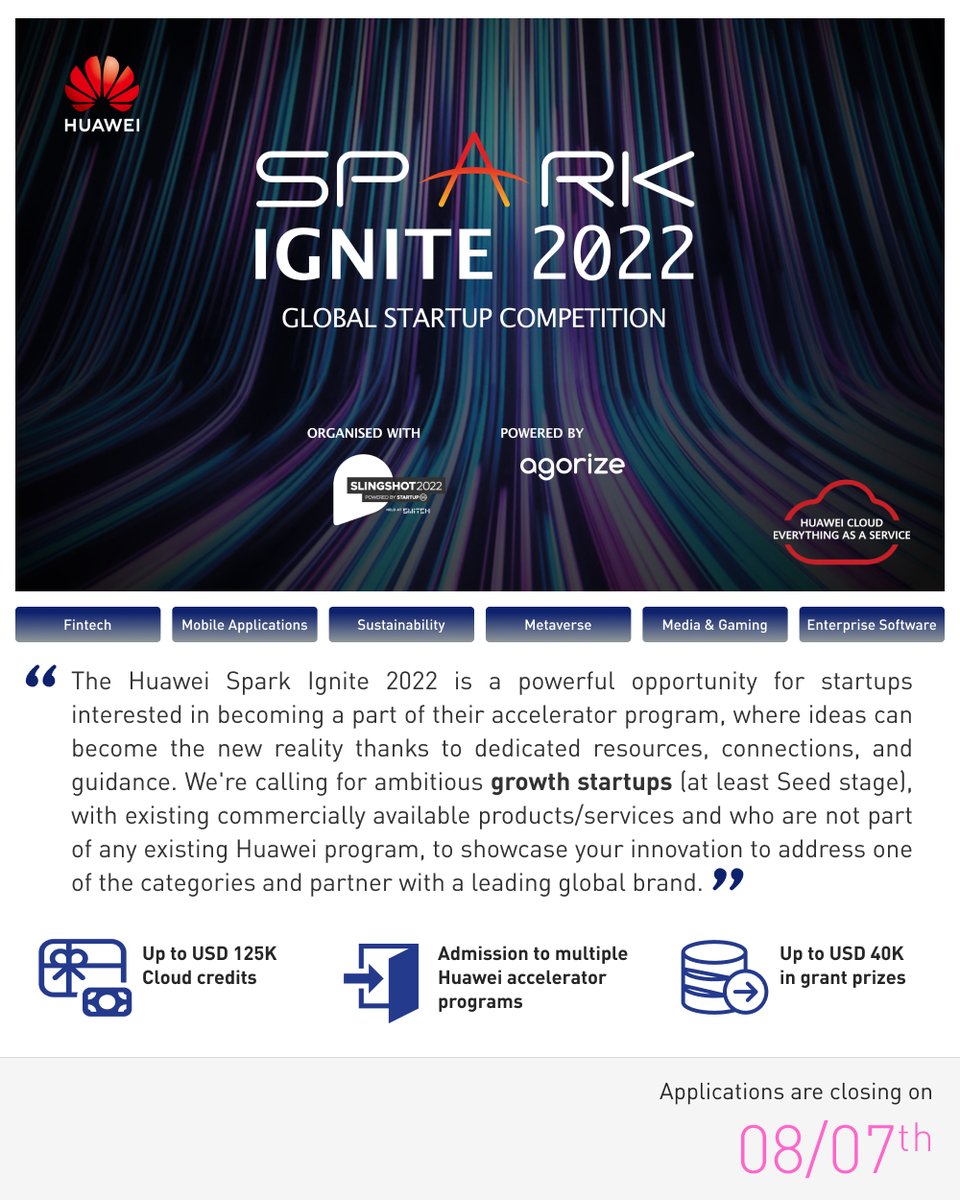 One of the biggest telecommunication equipment and services providers is looking for startups to help them disrupt the current technology landscape. Are you interested in winning &gt;USD 125K Cloud Credits and more? Tap the link to apply ⟶ flair.ly/r/a50943