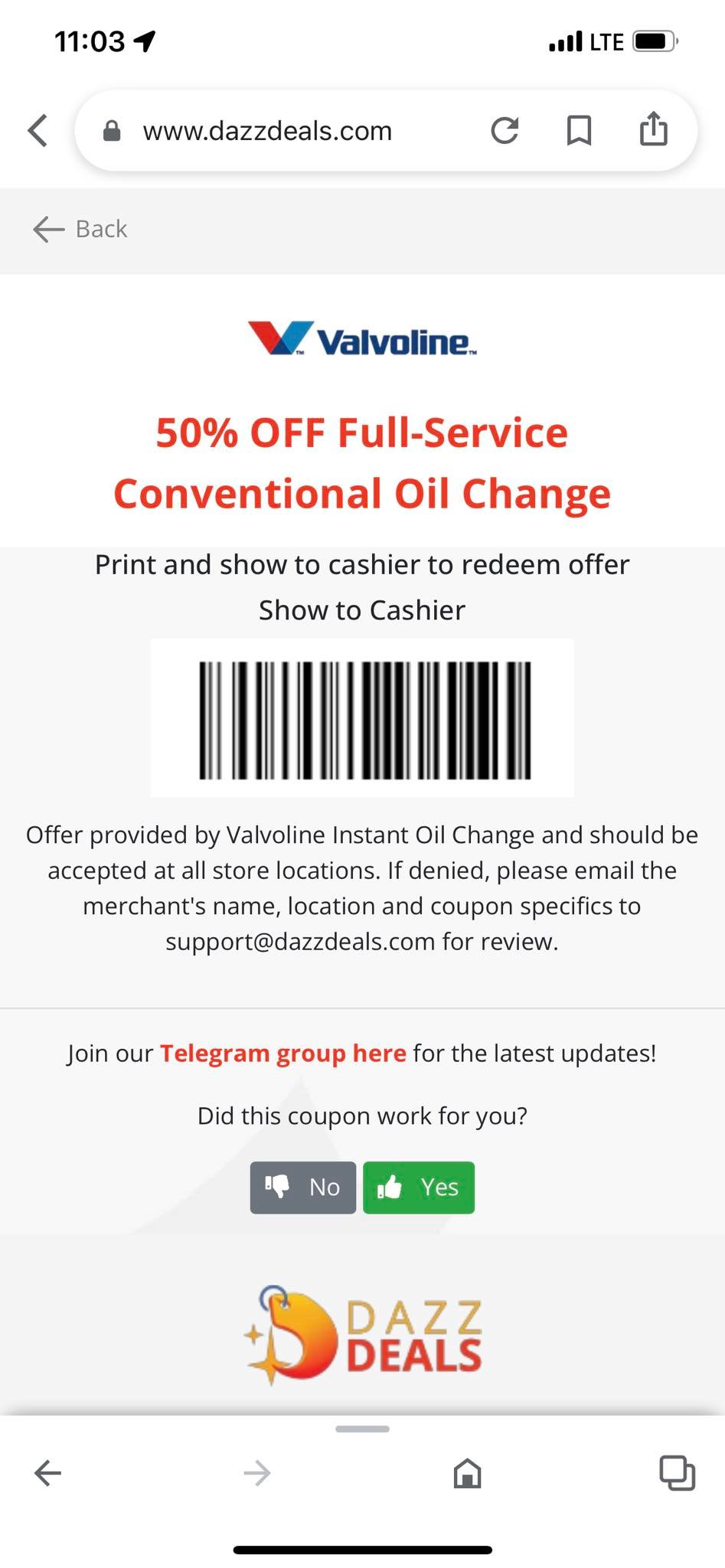 Valvoline coupons 19.99 oil change deals