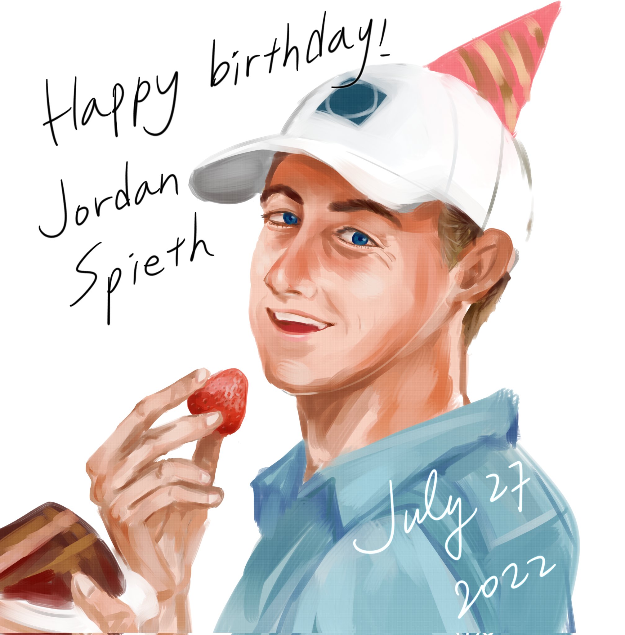 Happy birthday Jordan Spieth Class. Enthusiastic. Always one of my fav golfers. 