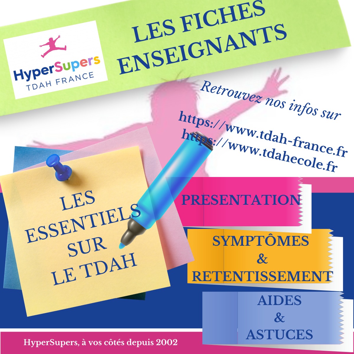 HyperSupers TDAH-France développe de nombreux #outils permettant de comprendre et mieux connaitre le #TDAH
En marge de la prochaine rentrée scolaire, ce mémo instructif destiné aux enseignants pour mieux les sensibiliser à ce trouble neurodéveloppemental.
bit.ly/3uUK3R7