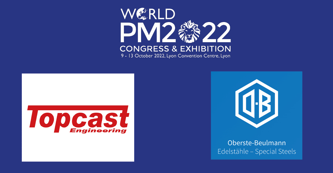 Two new exhibitors have joined the #WorldPM2022 Exhibition - TOPCASTSRL and Oberste-Beulmann GmbH!
Don't miss your change to join 2022's essential #PowderMetallurgy Exhibition this October: ow.ly/OkTs50K4mqS