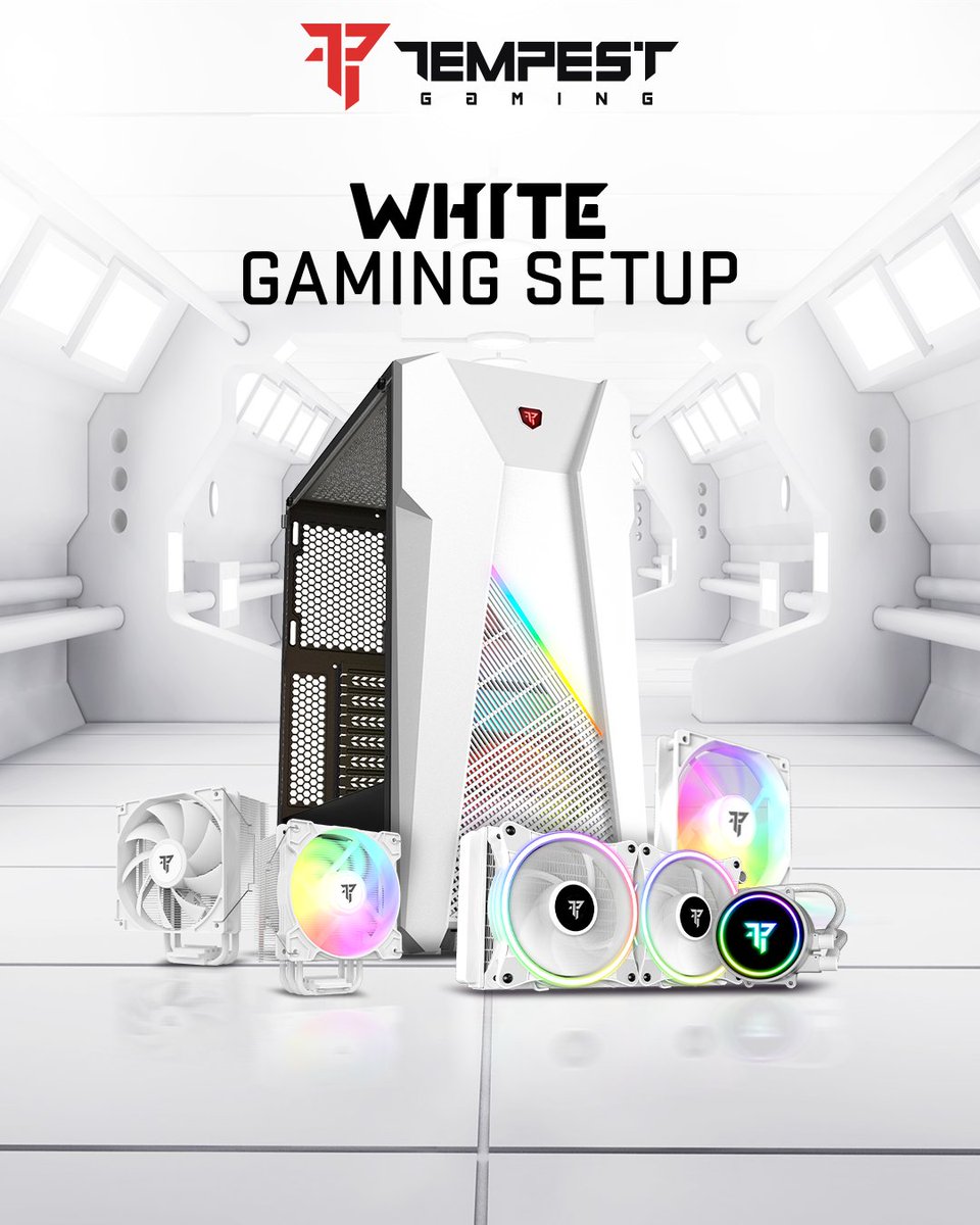 tempest_es's tweet photo. ⚪⬜ Existen 2 tipos de personas: las del moreno de playa y las del blanco #gaming. SÍ SOY.
¿Qué tal un setup blanco? #TempestArmy https://t.co/x2ba6Niz0B