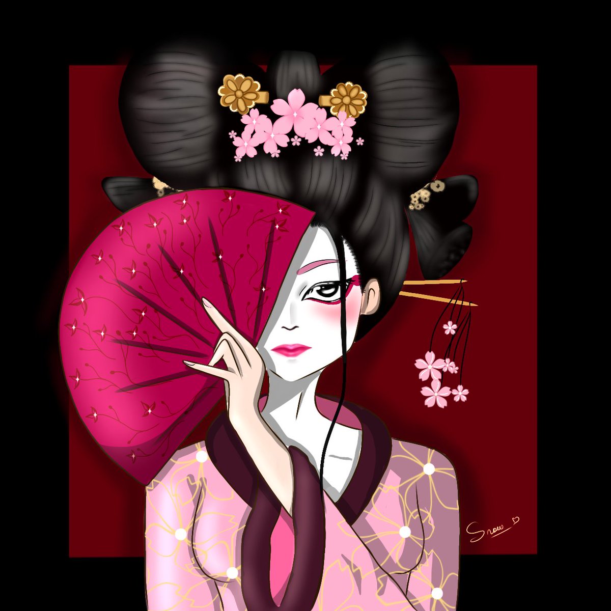 Snowflakish_'s tweet photo. 🌸🎎
Instagram: Snowflakish._
#geisha #anime #digitalart #japanese #Japan #すき #かわいい ＃図 https://t.co/Sc6urvsBmW