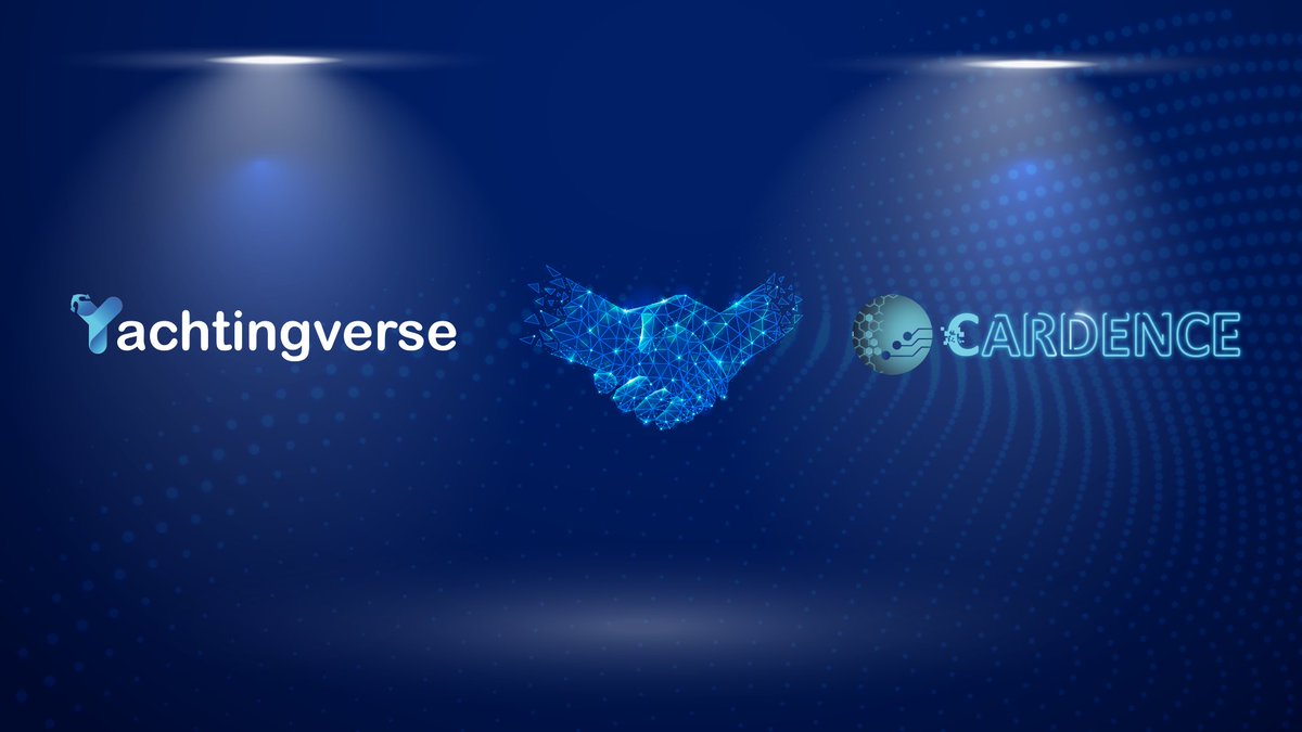 ⚓️Welcome on Board!  
<a href="/cardence_io/">Cardence</a> ✖️YachtingVerse

📢 We are excited to announce partnership with <a href="/cardence_io/">Cardence</a> 

About Cardence:

Cardence is a Cardano focused multi-chain IDO platform and an incubator and accelerator.