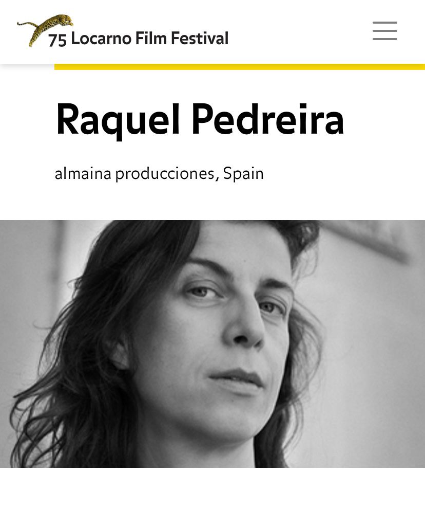 🚀 Seguimos muy felices por la noticia de que <a href="/raquelpedreira/">Raquel Pedreira</a> (Almaina Producciones), incubada con 'Casa de fieras', formará parte del programa de #LocarnoPro ➡ #MatchMe!

Una gran oportunidad para seguir desarrollando su carrera. ¡Enhorabuena!

#LaIncubadora #LocarnoFilmFest
