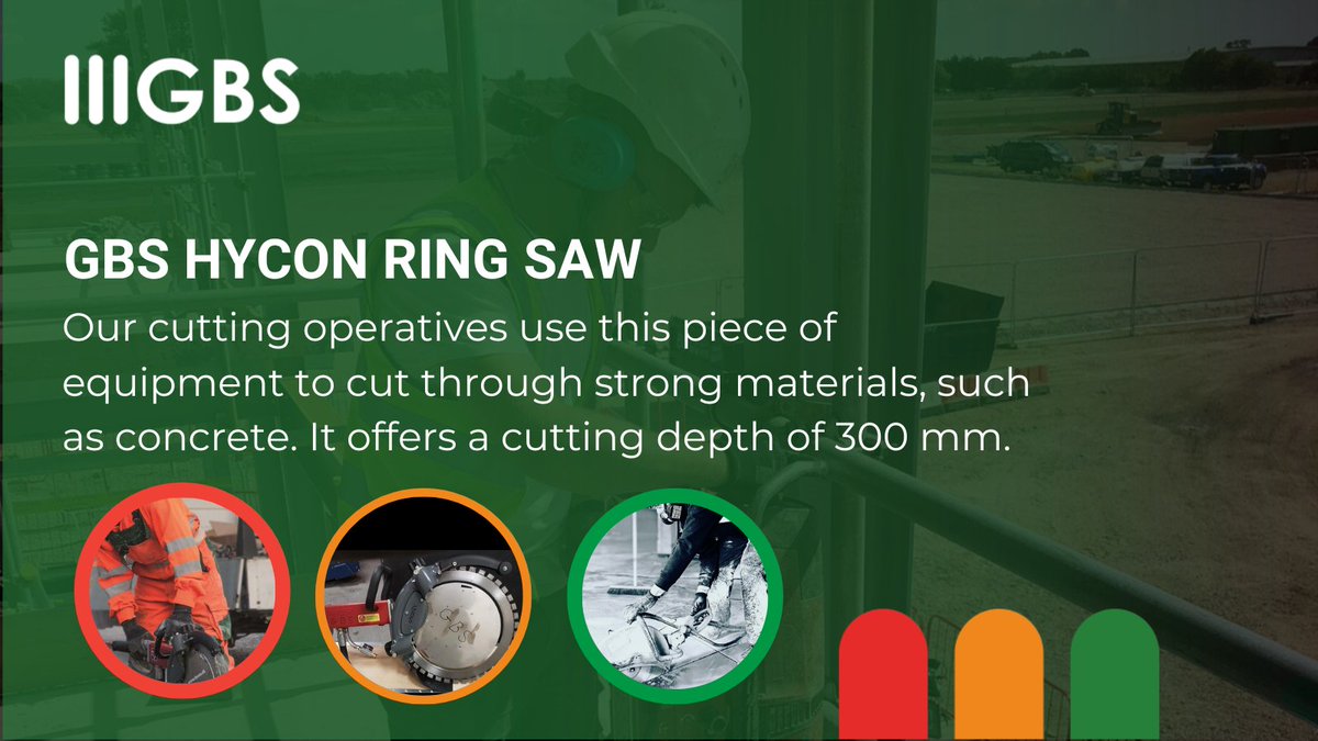 Hycon Ring Saw 🥽

Supplied by HYCON A/S - Quality handheld hydraulic power tools, our cutting operatives use this tool that offers a cutting depth of 300 mm. This equipment provides the best cutting-economy, higher efficiency - &amp; more power!

More info👇
gbscontracts.co.uk/about