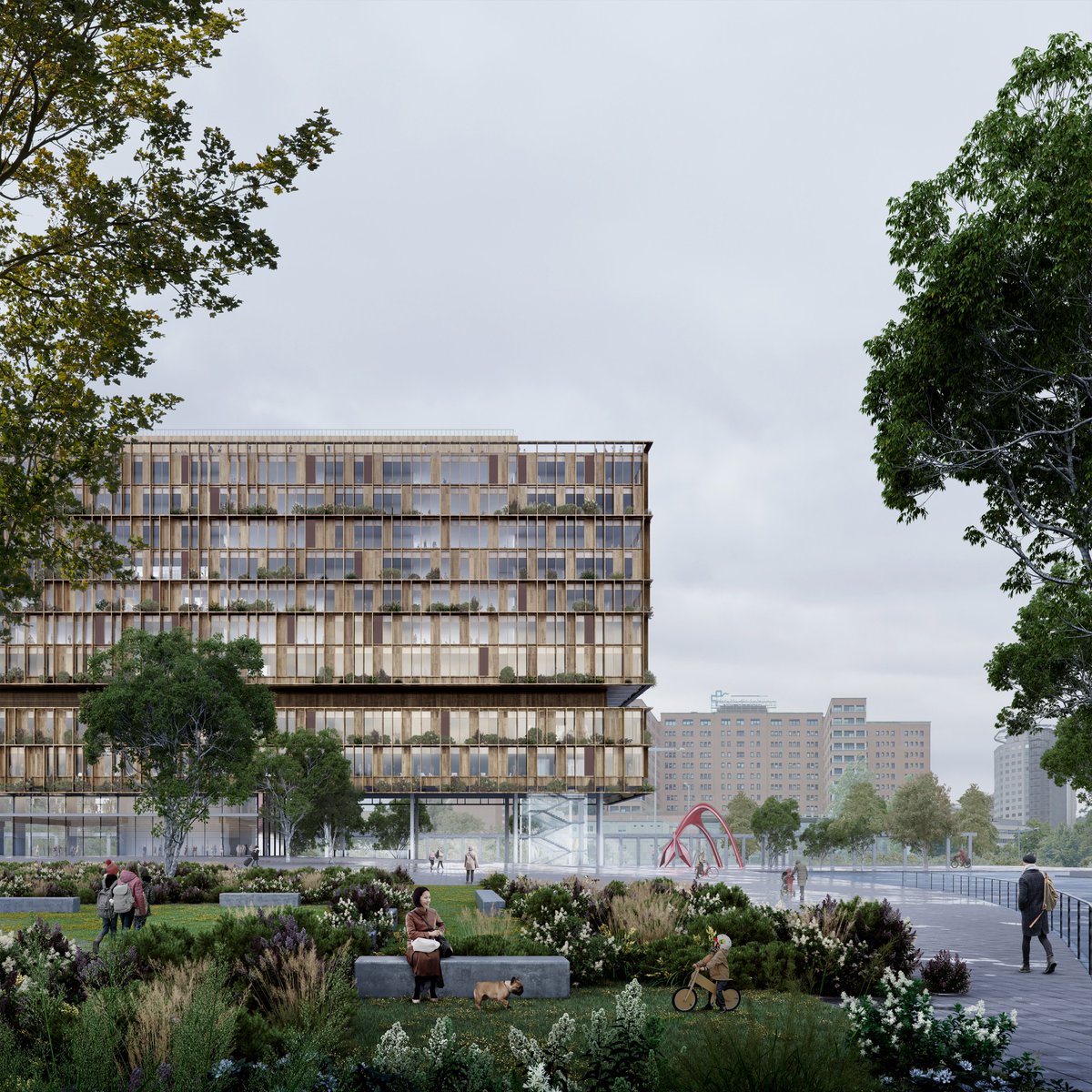 Diego Nakamatsu, i Lluís Moran, de Nakamatsu i Associats, empresa d'arquitectura que ha dissenyat l'Edifici, han coincidit en el fet que ha sigut un projecte "majúscul" que es presenta després d'un procés molt llarg. És un edifici "amable" i "a escala humana" #NouVallHebron