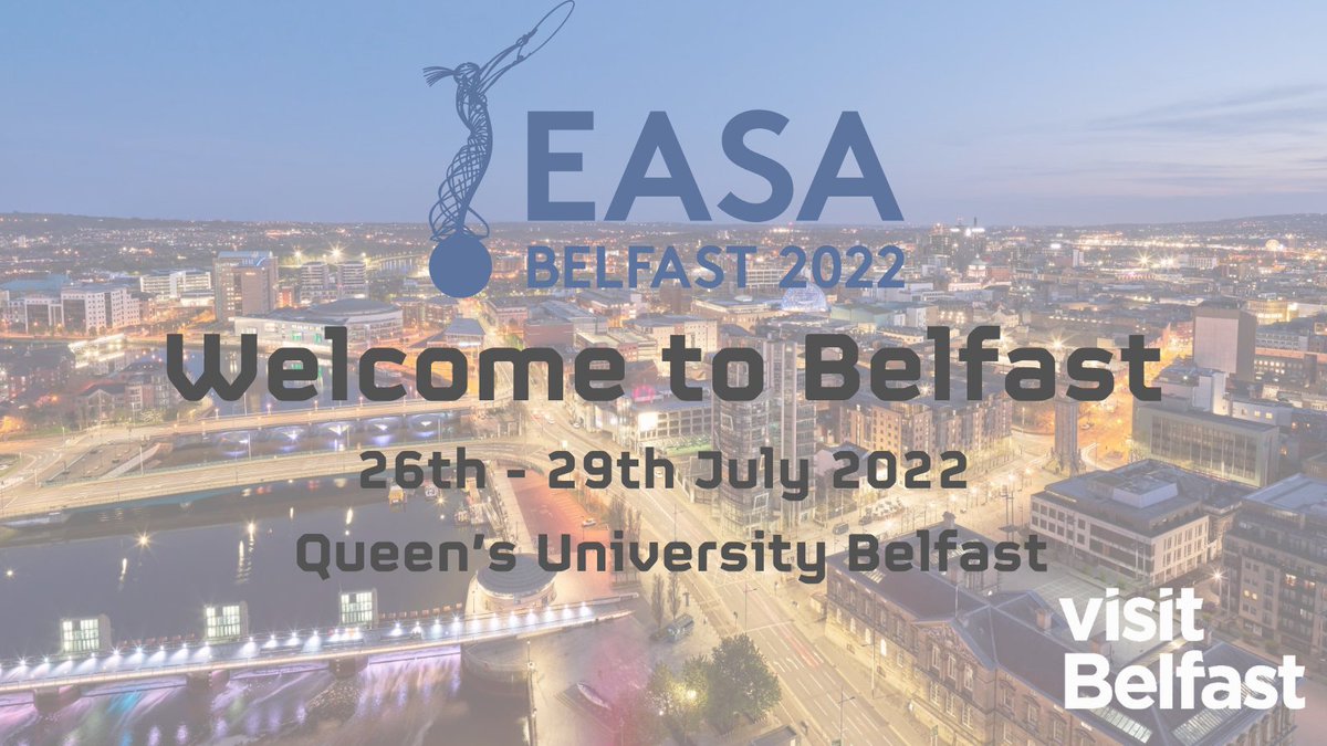 Visit Belfast Business Events (@visitbelfastbiz) on Twitter photo We extend a very warm welcome to all those attending #easa2022 this week at <a href="/QUBelfast/">Queen's University Belfast 🎓</a>
Thank you for choosing #Belfast and have a great week! We extend a very warm welcome to all those attending #easa2022 this week at <a href="/QUBelfast/">Queen's University Belfast 🎓</a>
Thank you for choosing #Belfast and have a great week!
