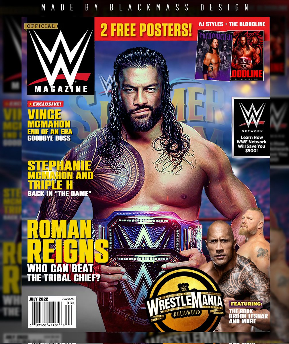 If @WWE makes a #WWEMagazine today ! What do you think about that 
@TripleH @StephMcMahon @WWEFrance #RomanReigns 
#WWE #WWERaw #SmackDown #TripleH #StephanieMcMahon #TribalChief #RomanReigns #SummerSlam