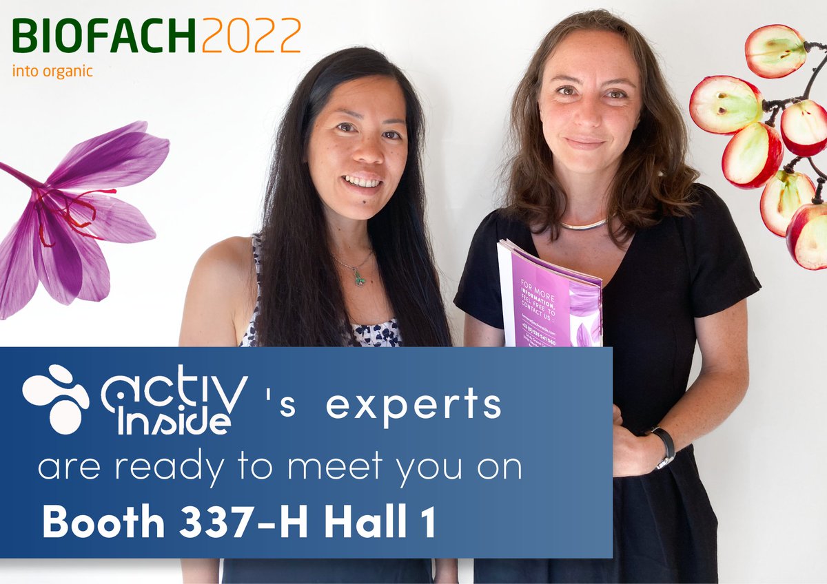 📢 Let's meet Activ’Inside at  BIOFACH / VIVANESS 2022!

🗓️ 26th to 29th of July 2022
📍Nürnberg Messe 
Hall 1 Booth 337-H

Come discover a snippet of our white labeling possibilities &amp; organic ingredients.

#biofach #nutraceuticals #organic #foodsupplements #cleanlabel